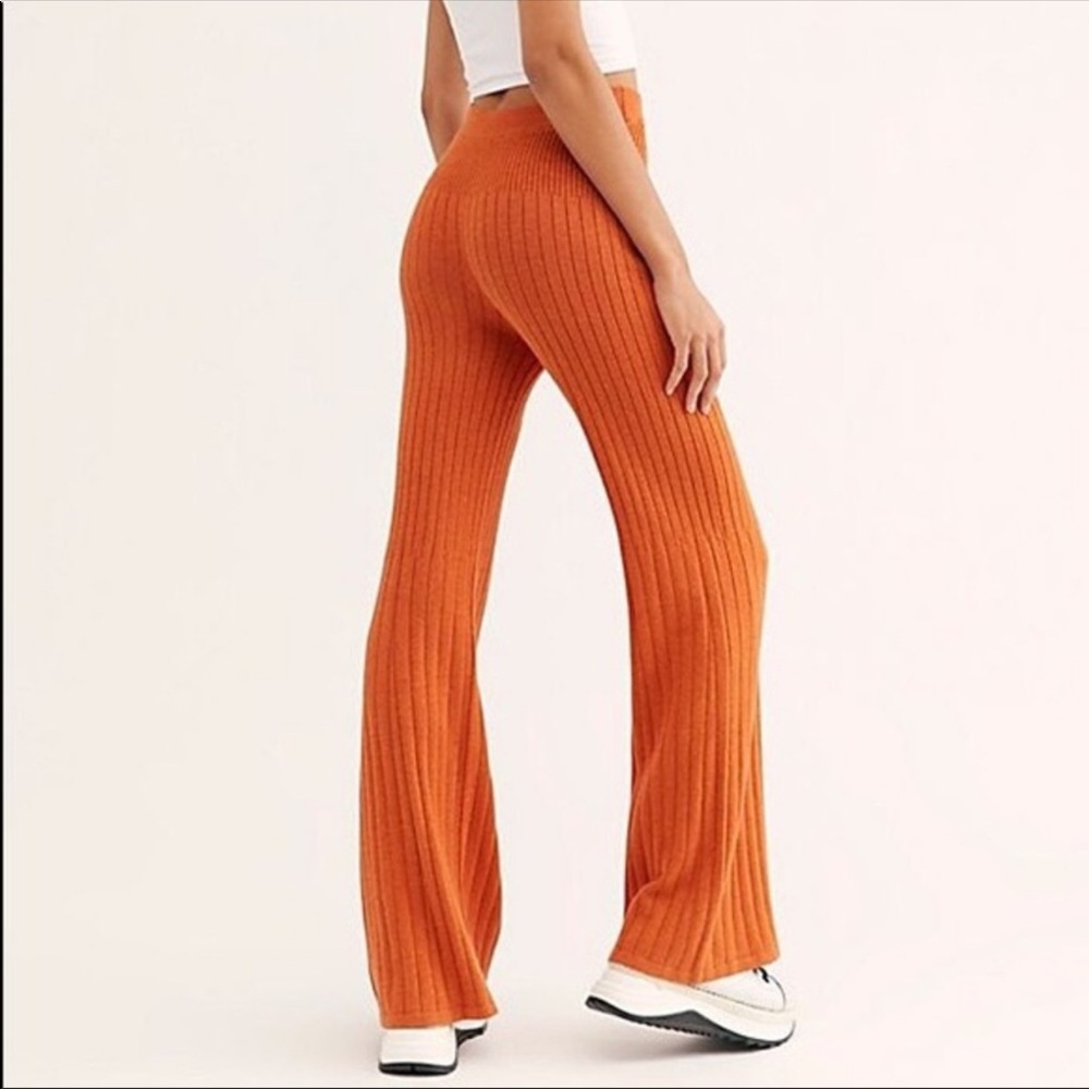 Free People Keep It Real Flare Pant Sunset Heather Size XS NWT - Picture 3 of 3
